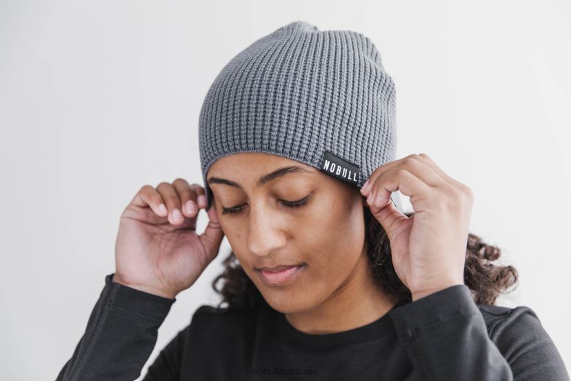 Blended Merino Wool Waffle Beanie XJ4668439Nobull