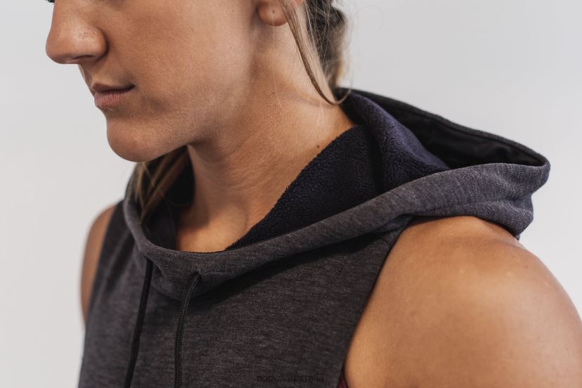 Microplush Sleeveless Hoodie XJ46681195Nobull