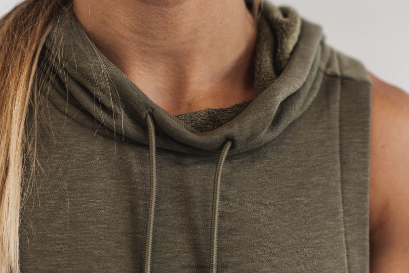 Microplush Sleeveless Hoodie XJ46681196Nobull