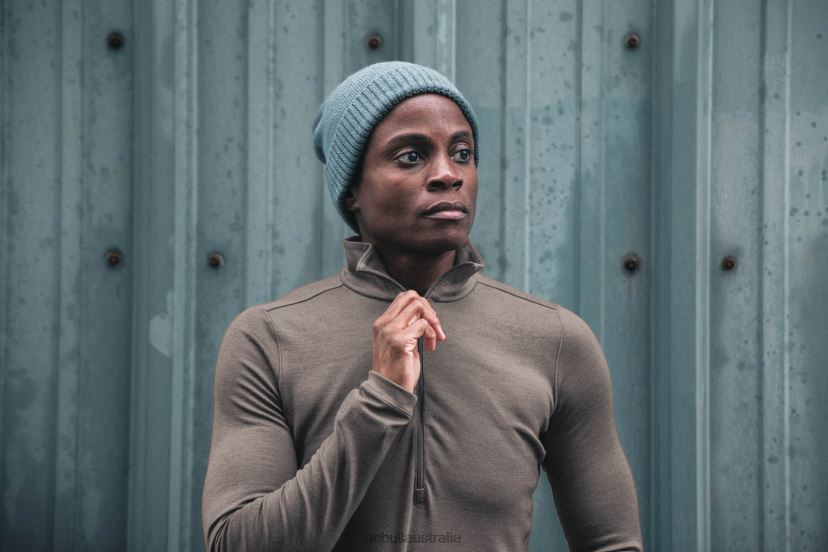 Blended Merino Wool 1/4 Zip XJ4668719Nobull