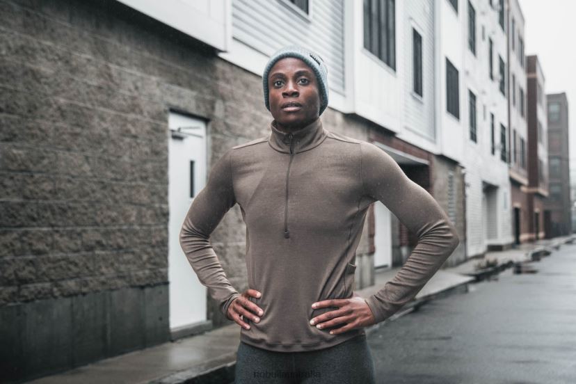 Blended Merino Wool 1/4 Zip XJ4668719Nobull