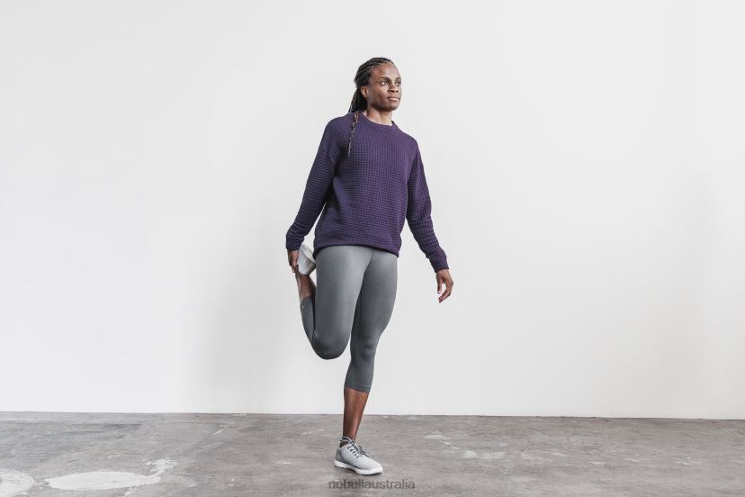 Quilted Crew Pullover XJ4668792Nobull