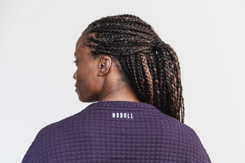 Quilted Crew Pullover XJ4668792Nobull