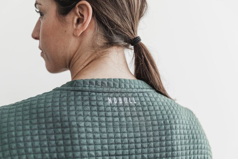 Quilted Crew Pullover XJ4668796Nobull