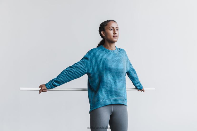 Quilted Crew Pullover XJ4668800Nobull