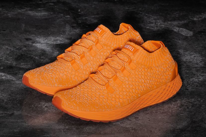 Neon Orange Reflective Knit Runner XJ4668586Nobull