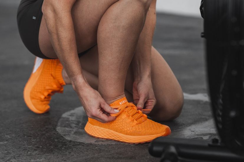 Neon Orange Reflective Knit Runner XJ4668586Nobull