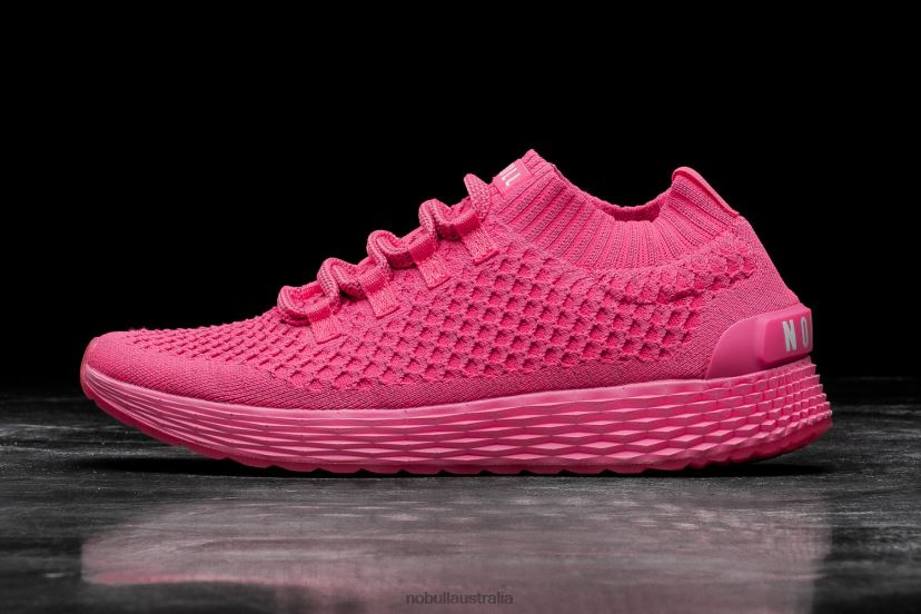 Neon Pink Reflective Knit Runner XJ4668585Nobull