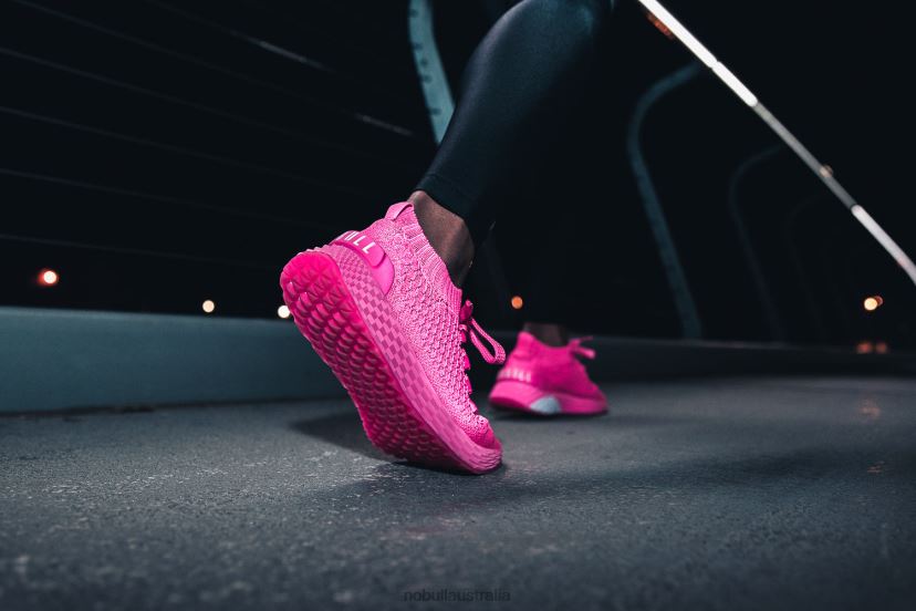 Neon Pink Reflective Knit Runner XJ4668585Nobull